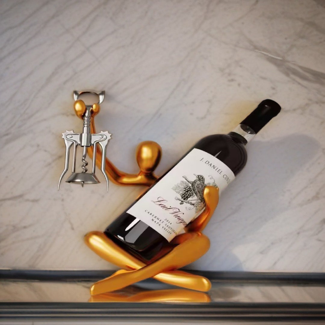 Tilted Wine Bottle Rack - Etsy