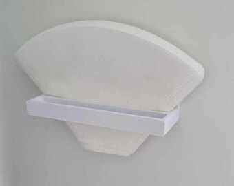 Wall Mounted Coffee Filter Holder, PLA 3D Printed Organizer