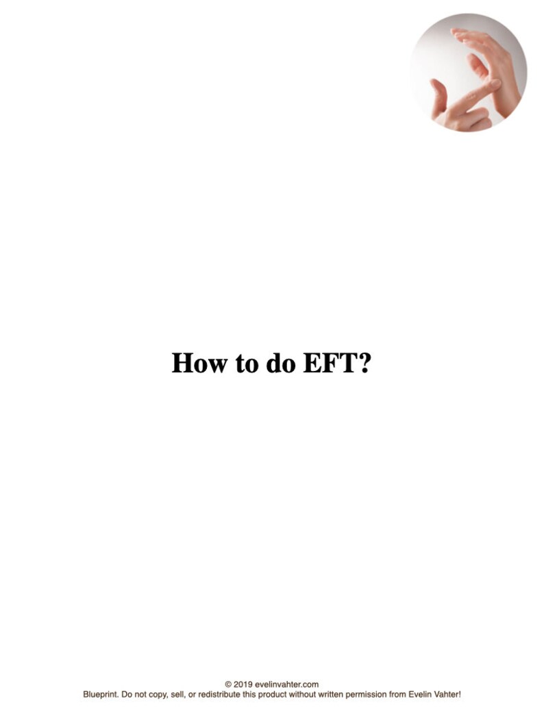 EFT Emotional Freedom Technique Guide – Self-healing Ebook (PDF) - Etsy ...