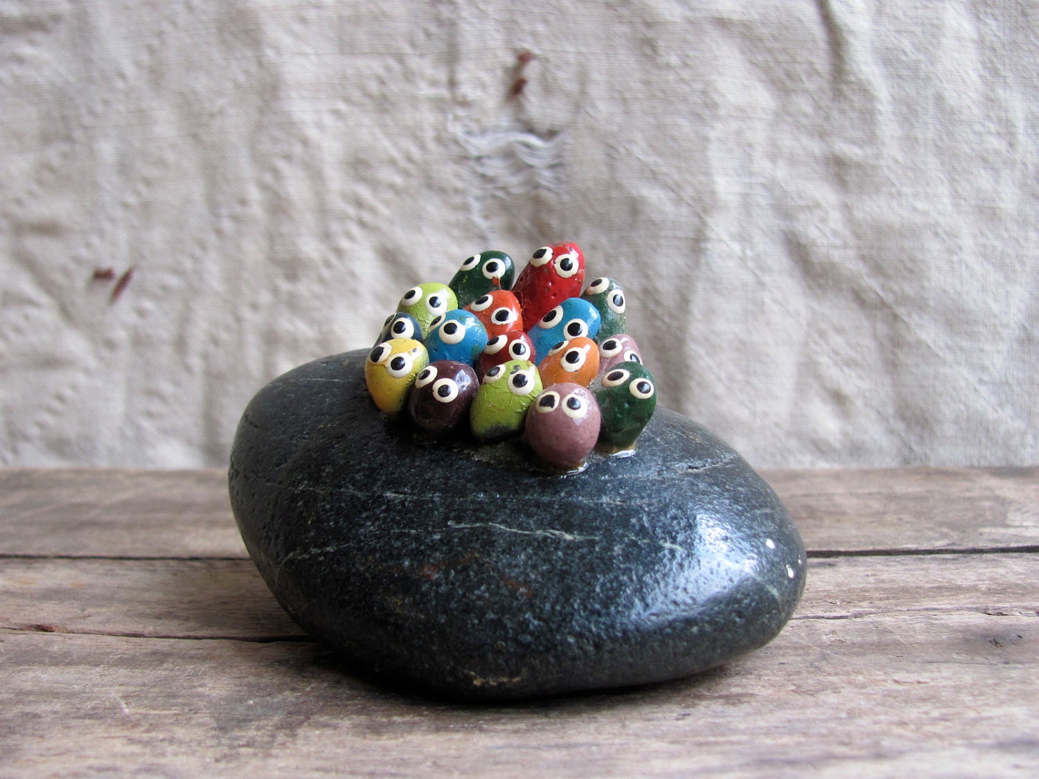 Vintage 1970s souvenir pet rocks Etsy