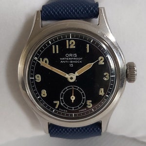 最新デザインの Vintage Oris Military Rare - Jewels 15 Anti-shock Waterproof 時計