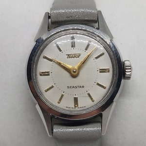 Vintage Tissot Seastar - Ladies Watch - 1960 - Good Condition - White Dial