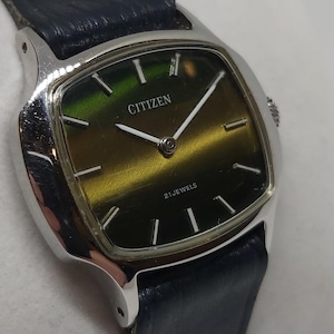 Rare Vintage Citizen unisex' "TV" Style Watch | 21 Jewels | Unique Dial | Ref. 4-012755 YO | Excellent Condition