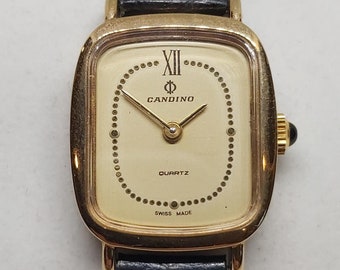 COPACABANA 腕時計Tabbat vintage Vintage Tabbah Copacabana Gold Plated Women's Watch, Leather