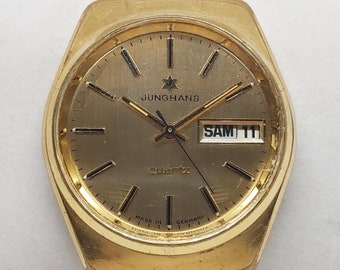 最愛 1980s Watch Gold Junghans Vintage in Very Condition, Great 時計