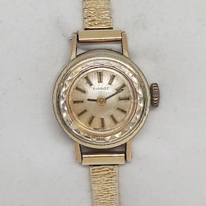 Vintage Tissot Ladies Mini Watch - 1969 Engraving, Elegant Swiss Timepiece, Manual-Wind