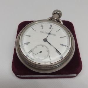 Antique Elgin National Watch Co. Pocket Watch | Century Waltham Case | Railroad Themed