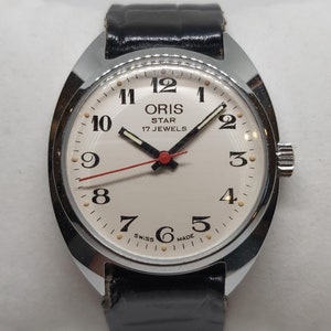 Vintage ORIS Star Automatic - Arabic Numerals - White Dial 1980s - Cal. 692