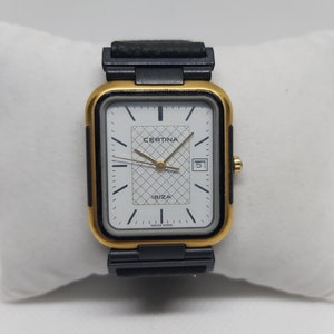 Vintage Certina Ibiza - Tank Watch - 1990s - Unisex - White Dial