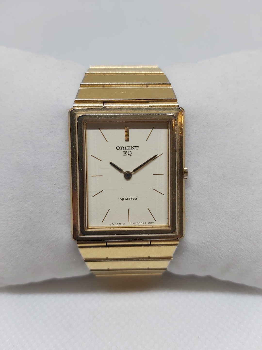 Ultra-slim Vintage Orient EQ Tank Quartz Watch, C20807-40 – Gold-tone  Elegance With Original Bracelet