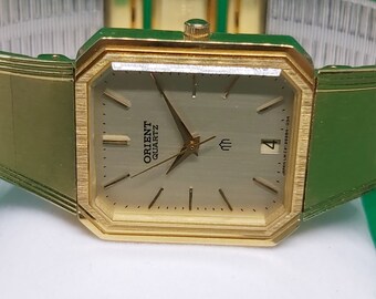 ヴィンテージ オリエント GP クォーツ腕時計 - 1980年代製 極美品