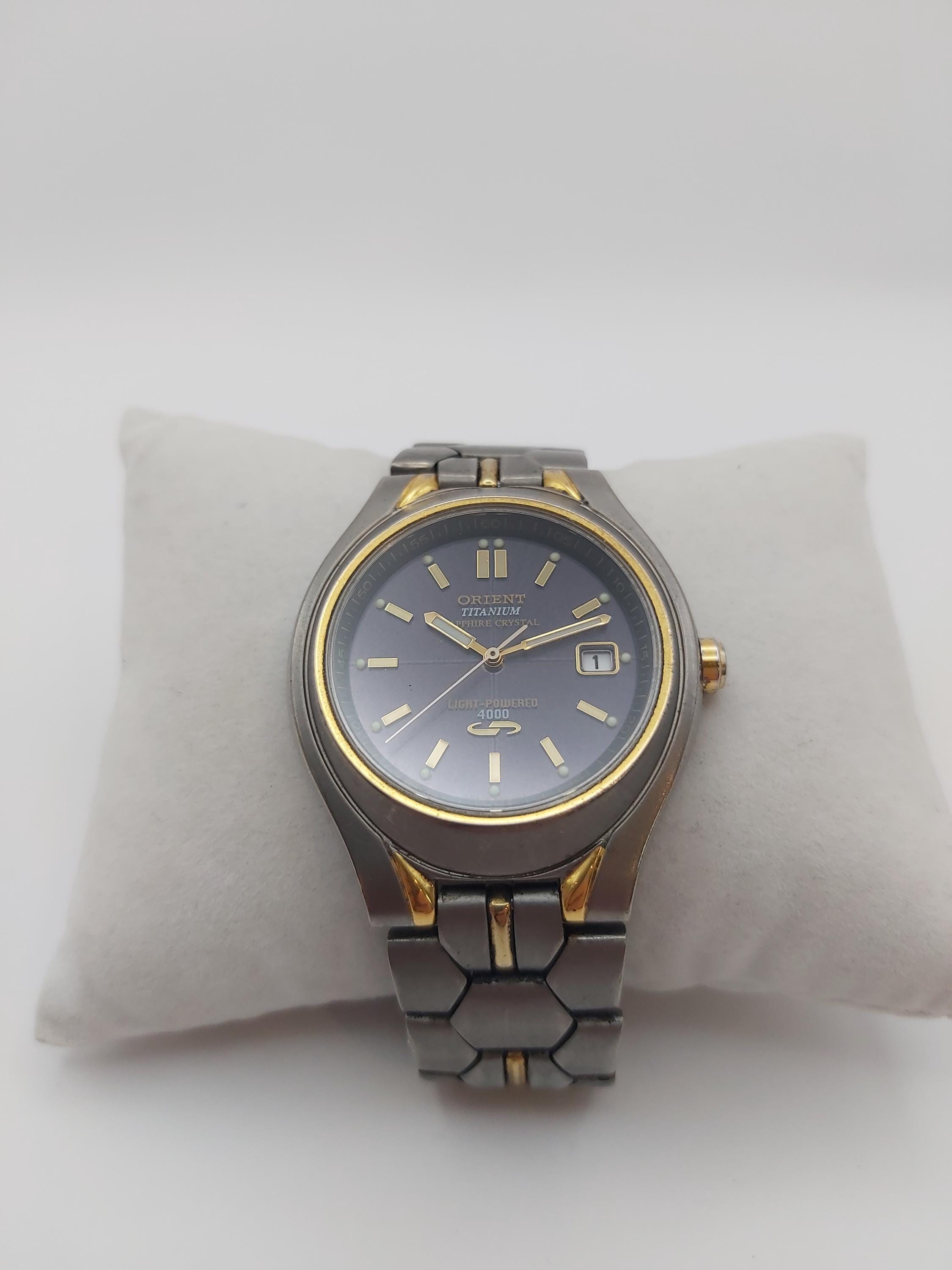 Orient Titanium “light-powered 4000” - Sapphire - Two-tone - Solar
