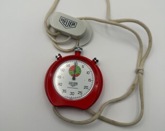 HEUER Trackmaster Vintage Stopwatch – Swiss Made Chronograph Timer