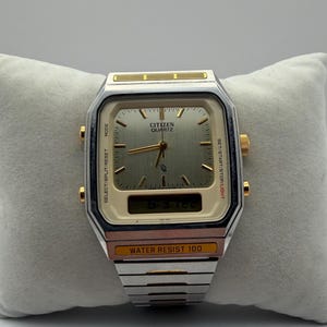 90's Vintage Watch Citizen Junction Square Vega - Etsy