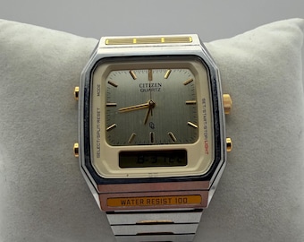 90's Vintage Watch Citizen Junction Square Vega - Etsy