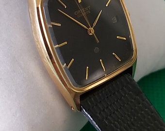 Vintage Orient Tank From 1980s - Never Worn - Black Dial - Etsy Canada