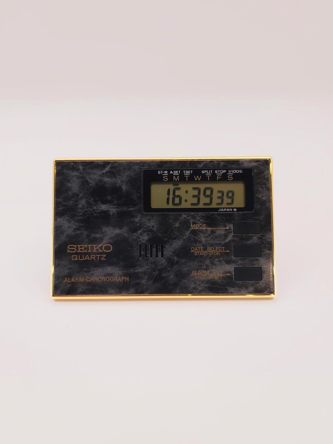 SEIKO トラベルアラームクロック ゴールド/グリーン ヴィンテージ物