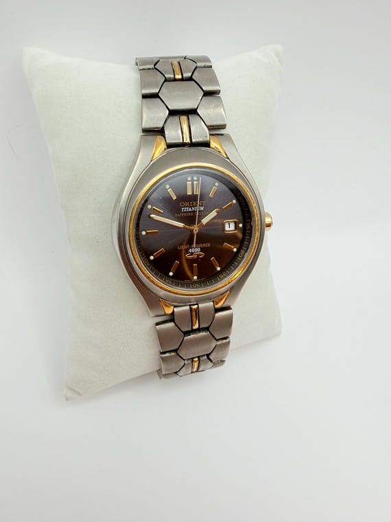 Orient Titanium “light-powered 4000” - Sapphire - Two-tone - Solar