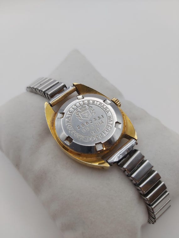 Vintage Citizen Wind-up Watch: Gold-plated Case, Blue Ring Dial - Etsy