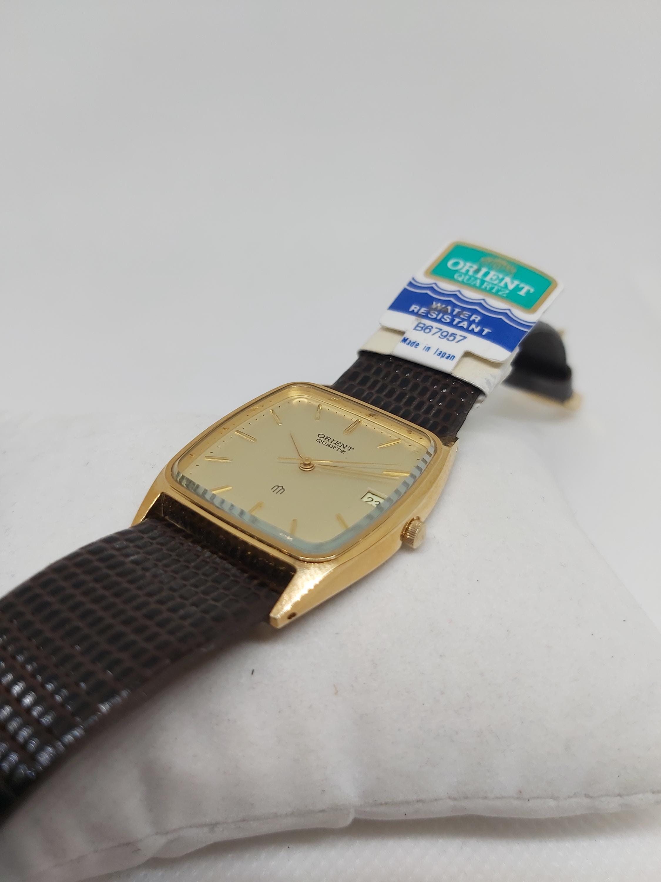 NOS Vintage Orient Quartz Watch - B67957 - Rare Octagonal