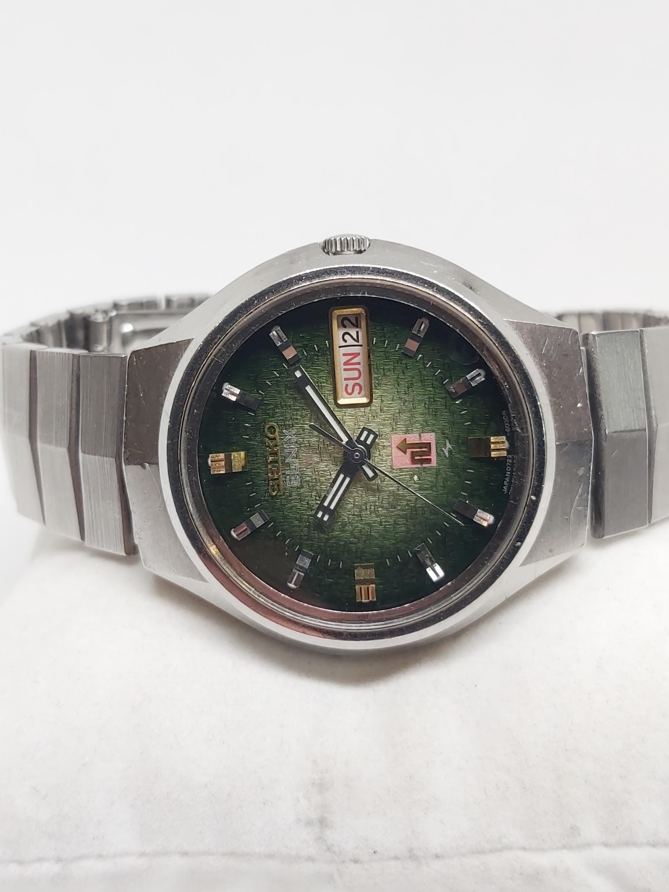 Vintage Seiko Elnix 0723-6000 SG – November 1973, Rare Green