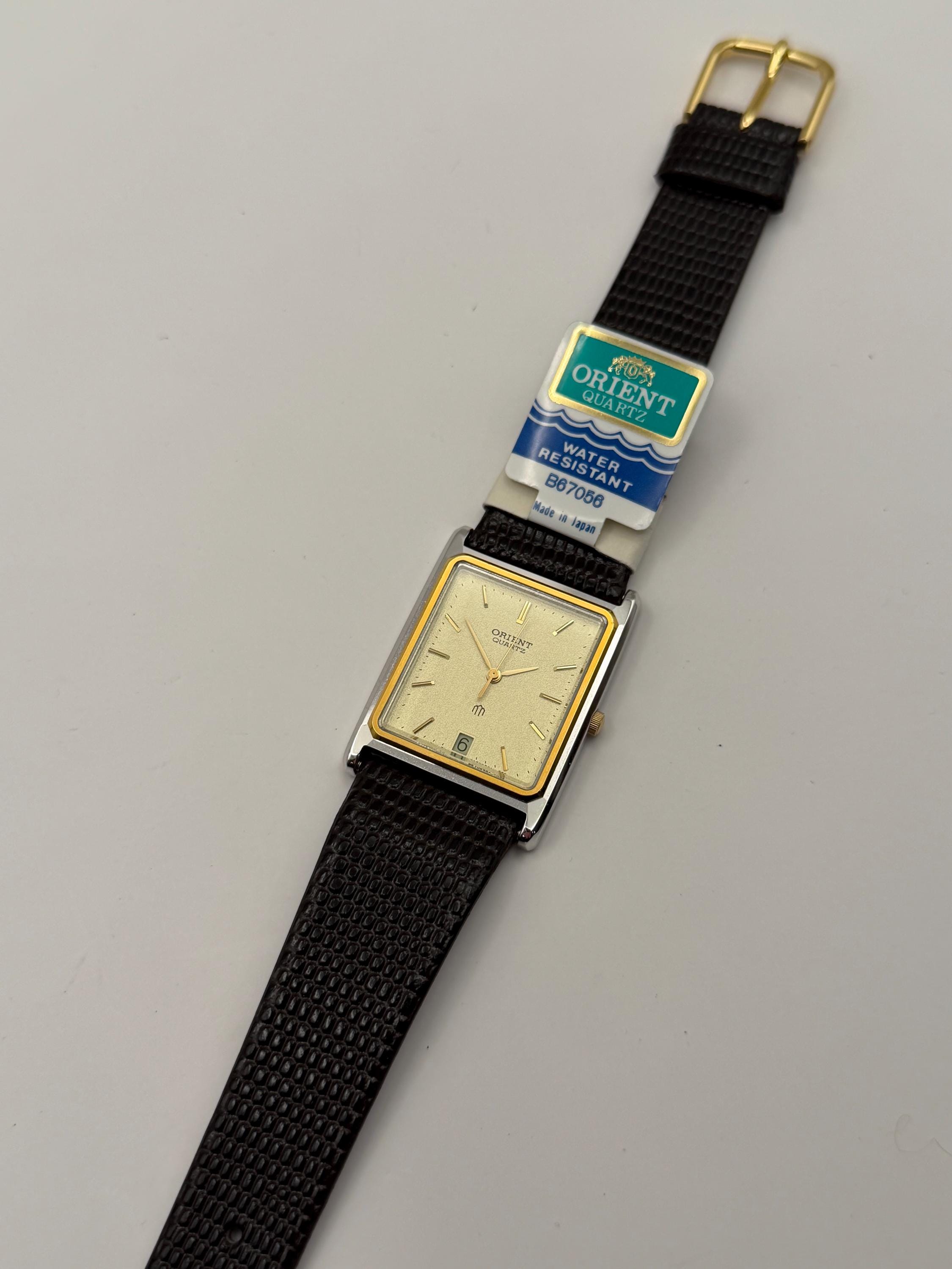 Vintage Orient Tank - Never Worn - 1980s - Sand Dial - Very Rare