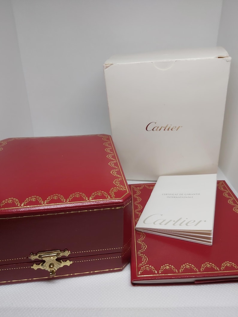 Cartier Colisée Alarm Travel Clock | Quartz | 18k 3N Gold-Plated | Sapphire Crown | Full Set | 1987 | Excellent Condition image 8