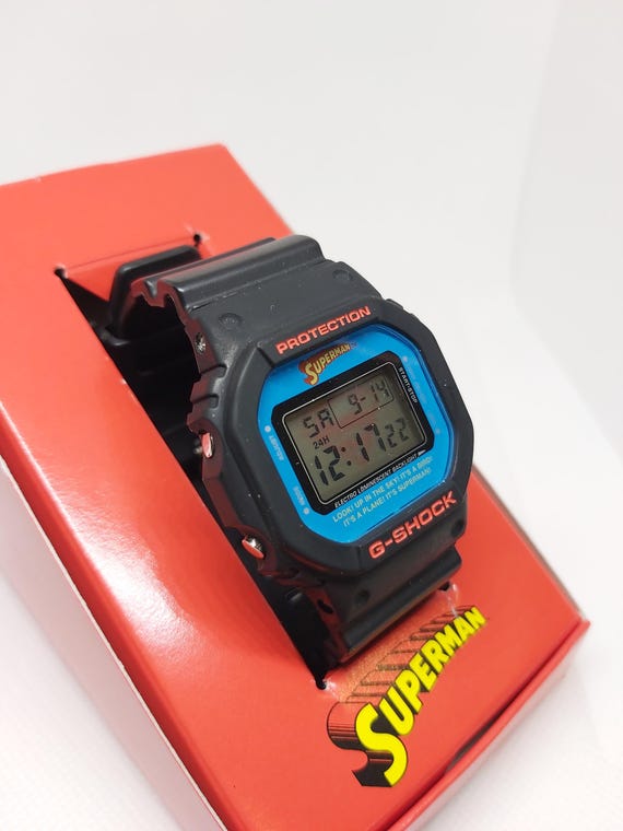 超レア！カシオG-SHOCK x DCコミックス スーパーマン 限定版（1000本