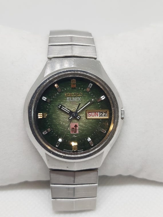 SEIKO ELNIX セイコー エルニクス 腕時計稼働品 Vintage Seiko Elnix SG: Green Dial Automatic Watch, November 1973
