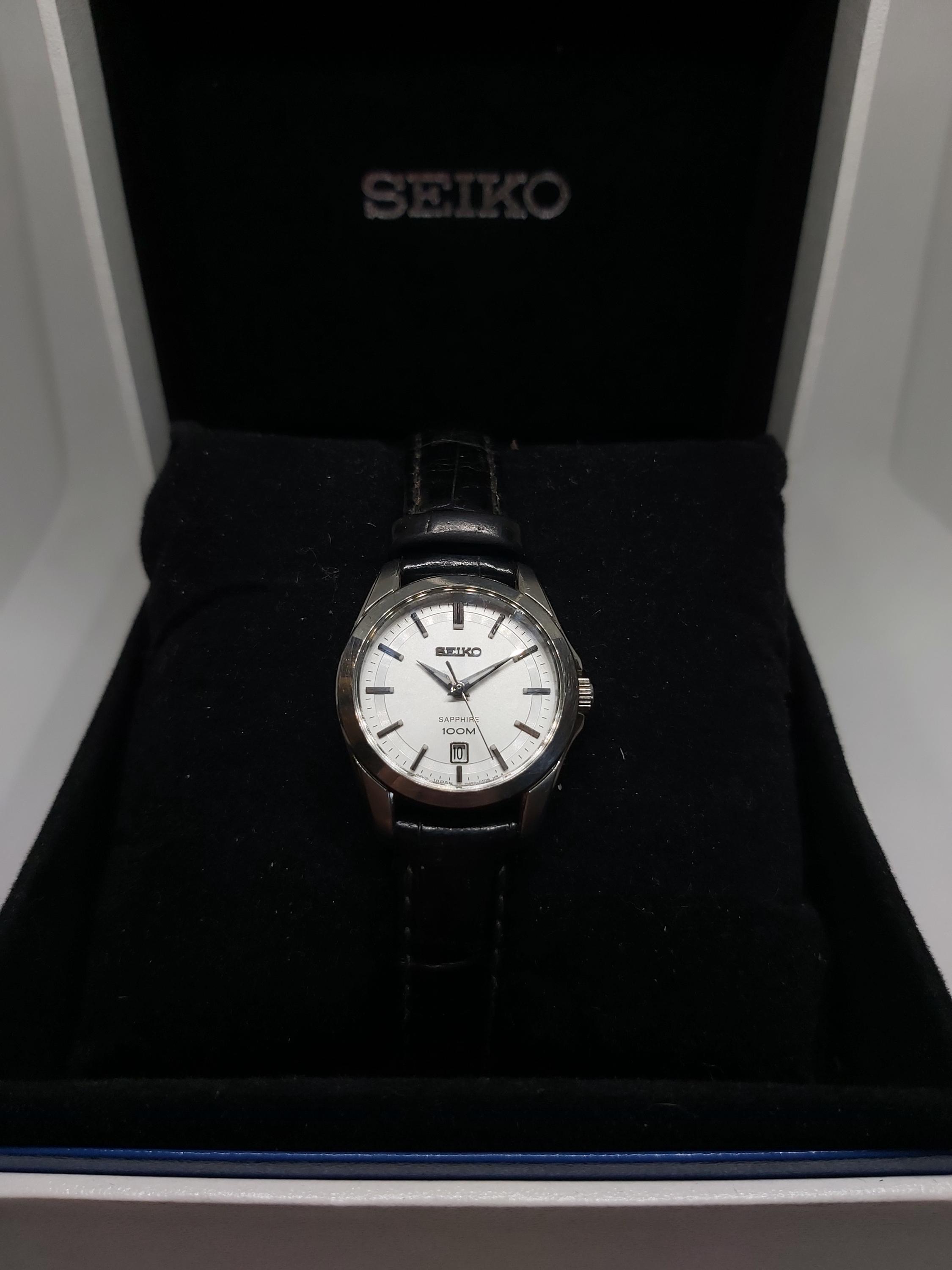セイコー レディース腕時計 Vintage Seiko Ladies Quartz Watch: Sapphire Crystal, 100M WR