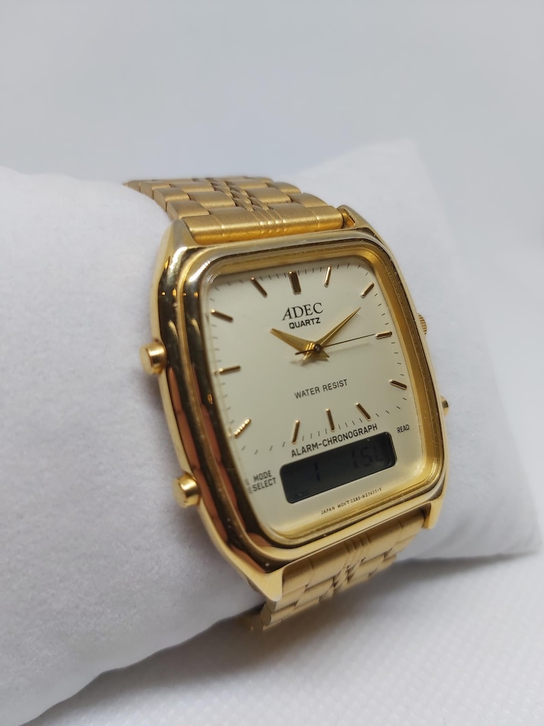 Vintage Adec Alarm-chronograph - Pristine Condition - Rare 1980s Dual ...