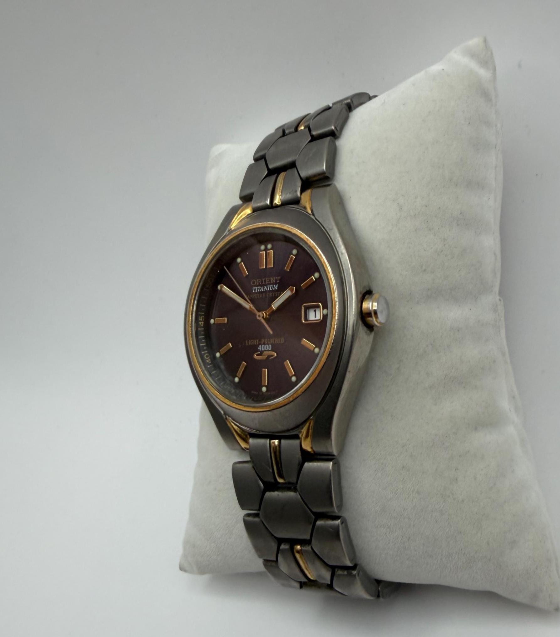 Orient Titanium “light-powered 4000” - Sapphire - Two-tone - Solar