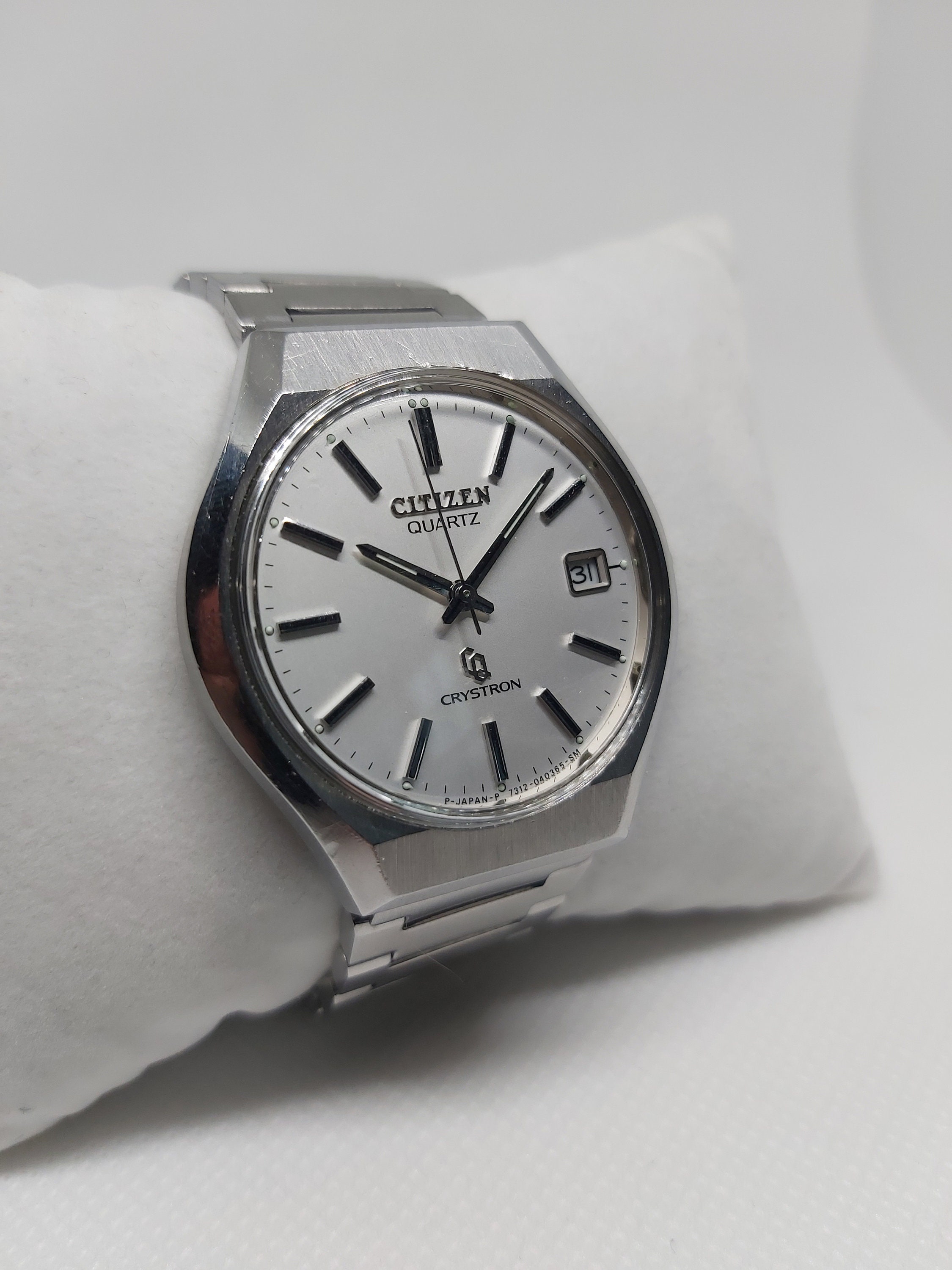レトロ CITIZEN CRYSTRON Vintage Citizen Crystron Datejust 6100-S96389 – WatchEra