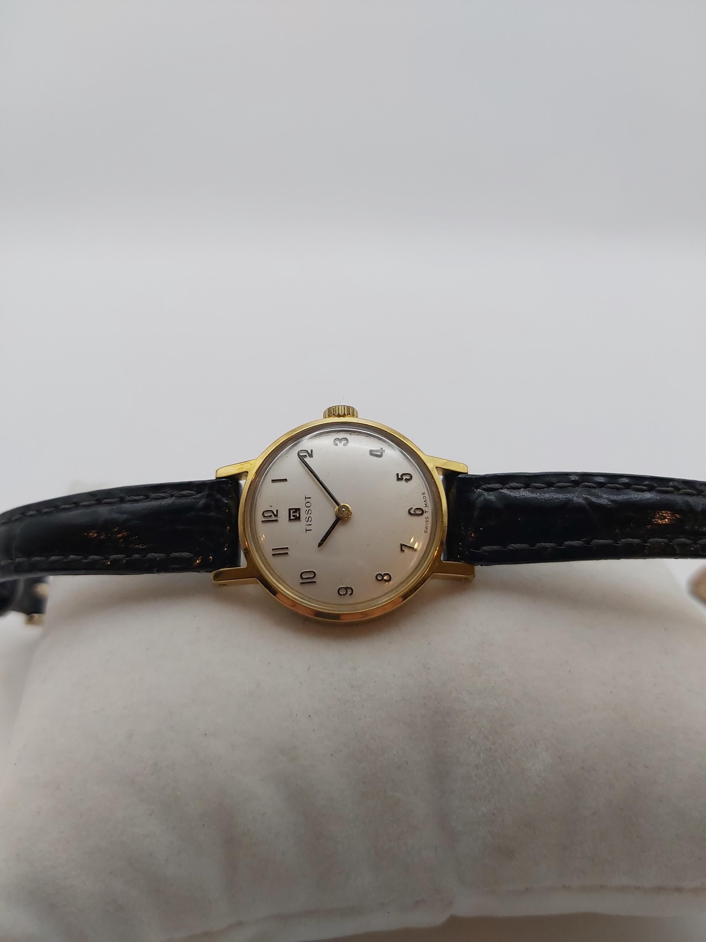 ヴィンテージ 1968年製 ティソ レディース腕時計：スイス製金メッキ手