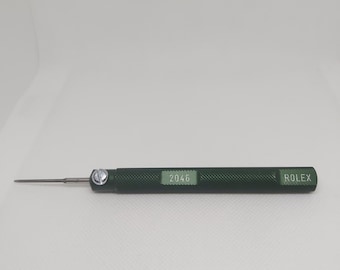 Herramienta de relojero Rolex ultrarrara, ref. 2046, broca de 5,3 mm, en perfecto estado.