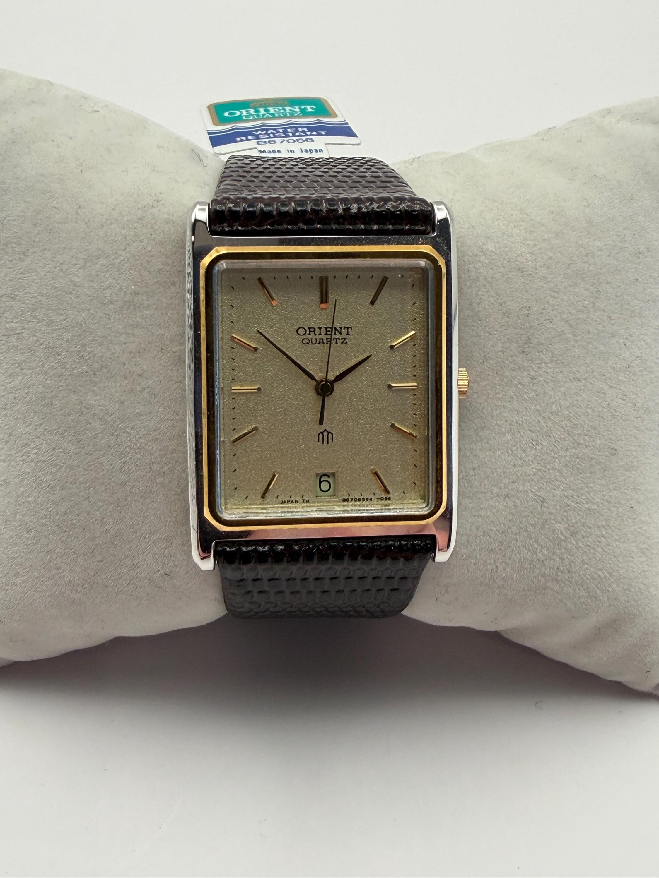 Vintage Orient Tank - Never Worn - 1980s - Sand Dial - Very Rare