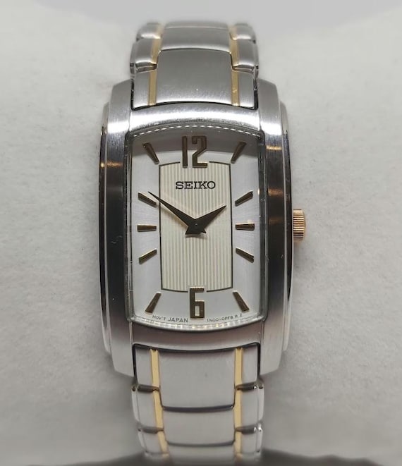 Vintage Seiko Ladies Tank Watch: Two-tone Steel, Original  display picture 3