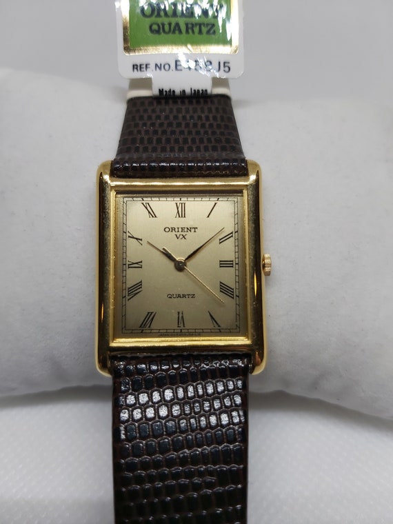 ビンテージ ORIENT TANK Vintage Orient VX Tank From 1980s - Never Worn - White Dial
