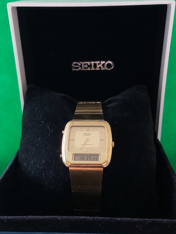 Vintage Seiko Anadigi Alarm Chronograph – Late 1980s Elegance