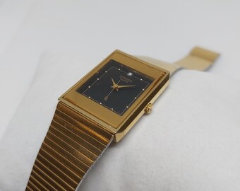 ヴィンテージ シチズン ゴールド タンク、1980 年代初期モデル