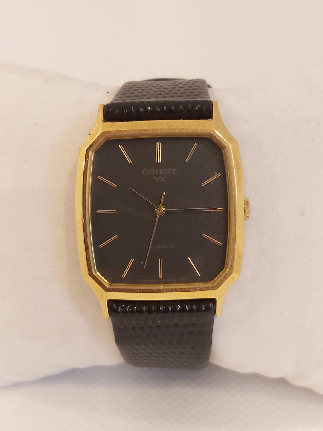 ビンテージ ORIENT TANK Vintage Orient VX Tank From 1980s - Never Worn - White Dial