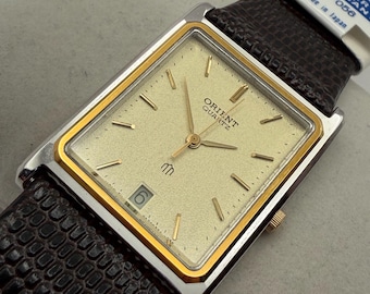 Vintage Orient Tank - Never Worn - 1980s - Sand Dial - Very Rare