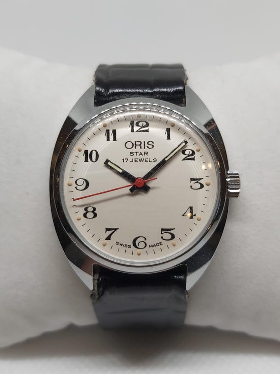 Vintage ORIS Star Automatic - Arabic Numerals - White Dial 1980s