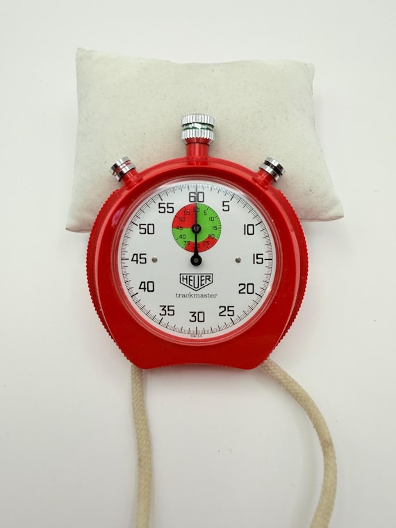HEUER Trackmaster Vintage Stopwatch – Swiss Made Chronograph Timer