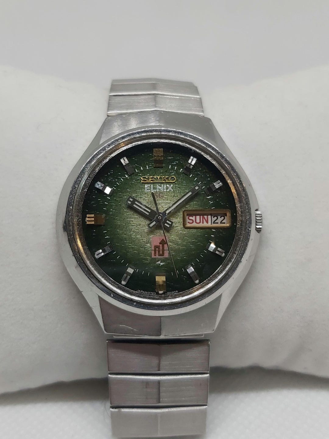 希少 5面カットガラス 美品 人気のパープル SEIKO セイコー