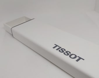 Vintage Tissot Hard Case Watch Box - Sleek Swiss Design, Excellent Condition