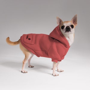 Red dog hoodie, high quality dog sweater, classy dog clothes, custom pet gifts, large dog clothes, dog stuff, dog mom gift
