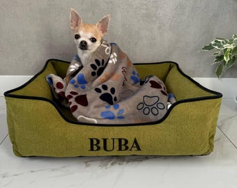 Modern Plush Dog Bed: Cozy Pet Nest with Removable Cover