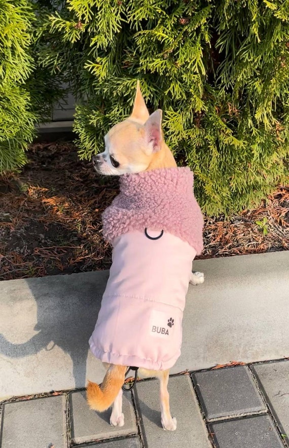 Soft Pink Dog Jacket, Large Dog Clothes, Dog Gifts, Custom Pet