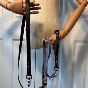 Crossbody handsfree biothane dog leash